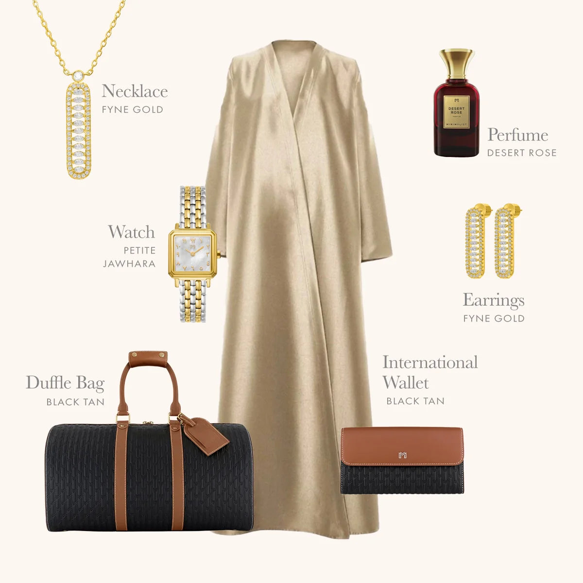 Duffle Bag / Black and Tan