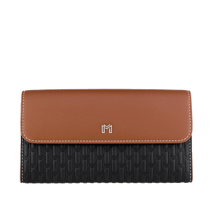 Camel Leather Black & Tan / Silver