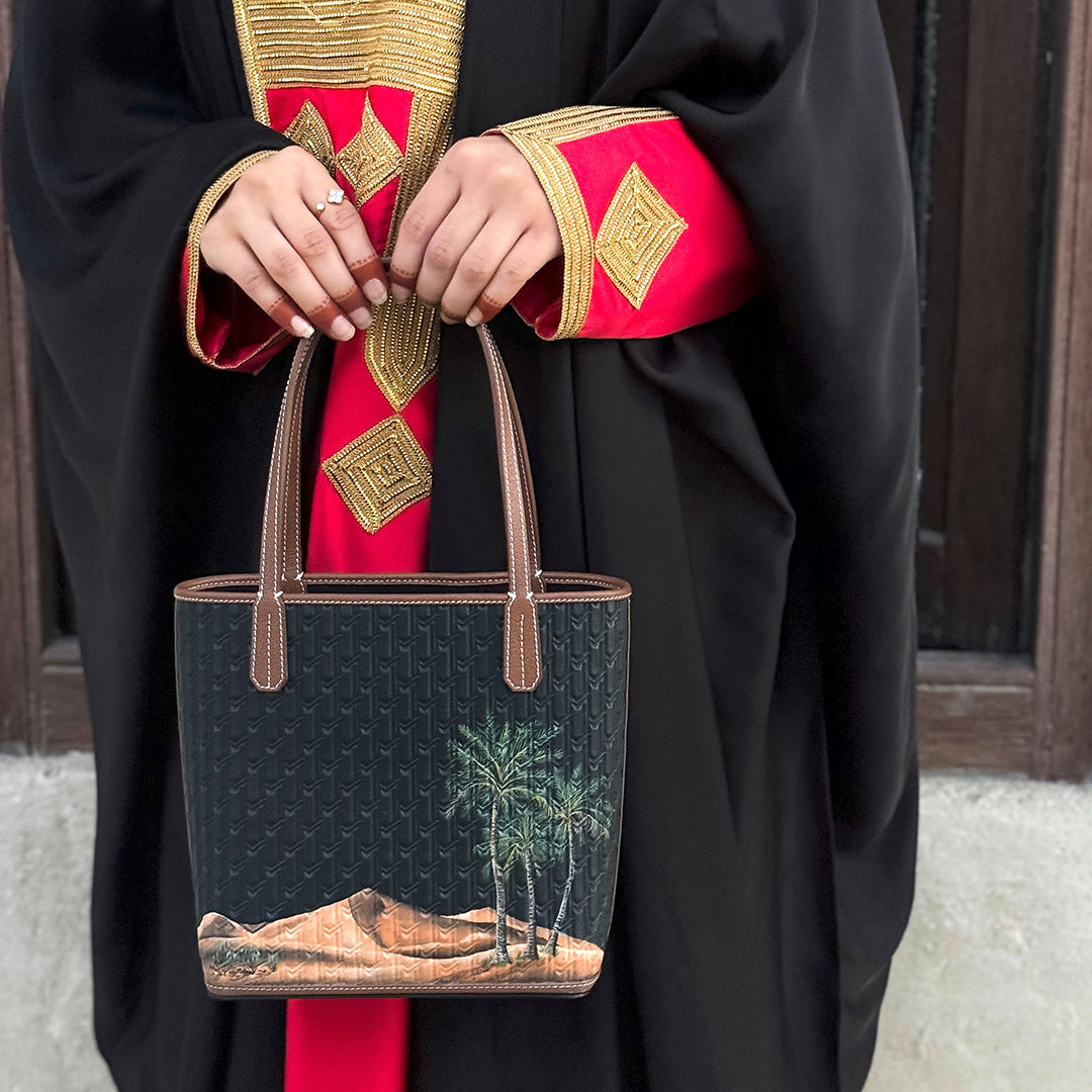 Mini Tote Stamps / Palm Tree