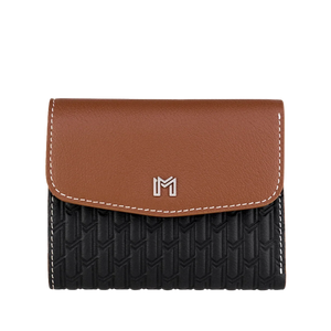 Camel Leather Black & Tan / Silver