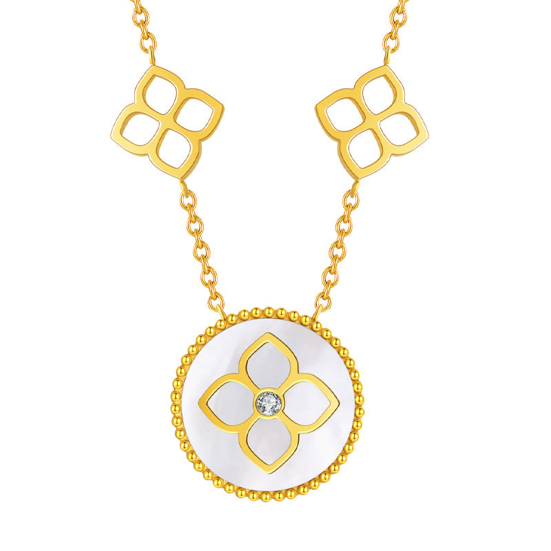 Ameera / Necklace Pearl Gold