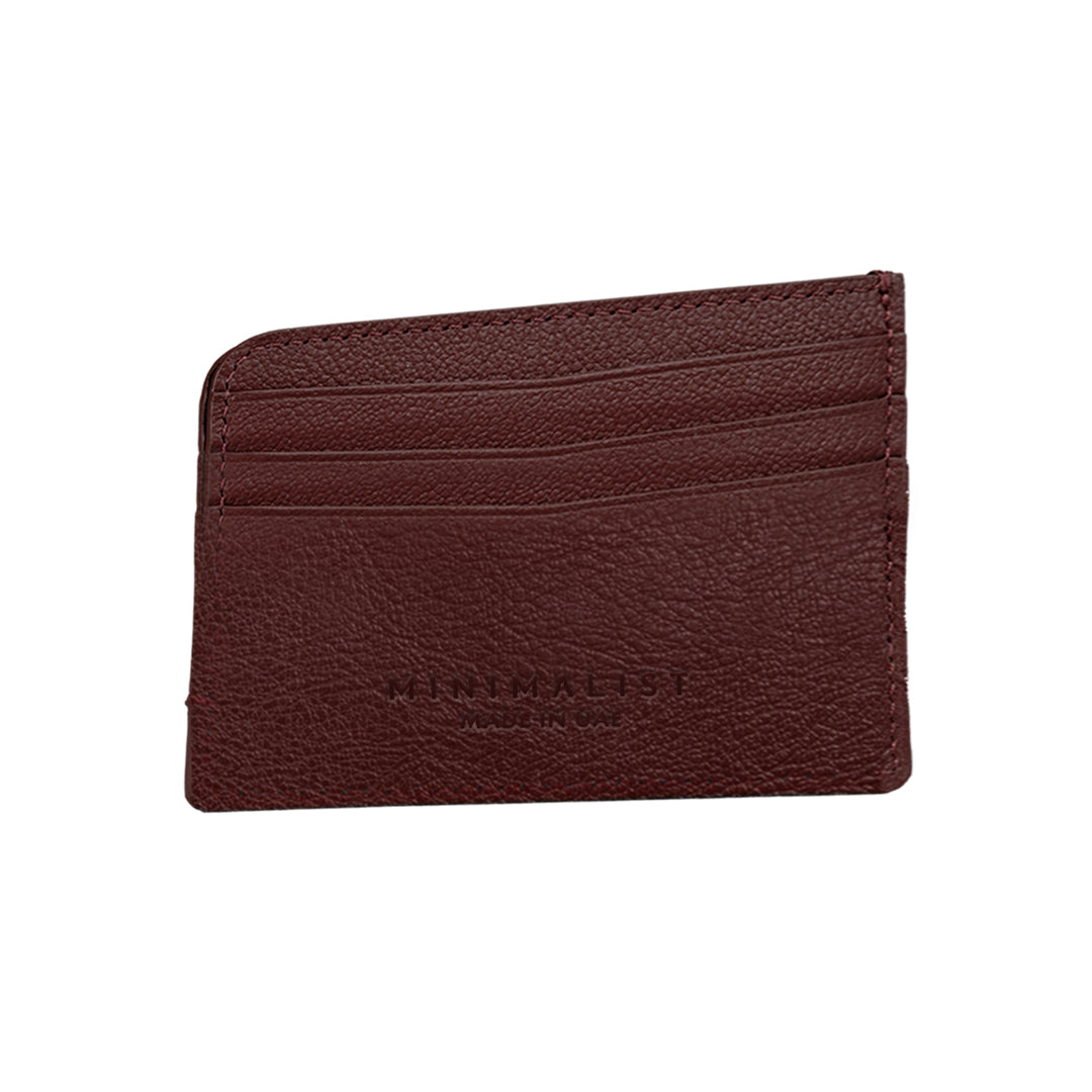 Camel Leather Burgundy / Silver