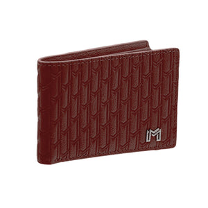 Camel Leather Burgundy / Silver