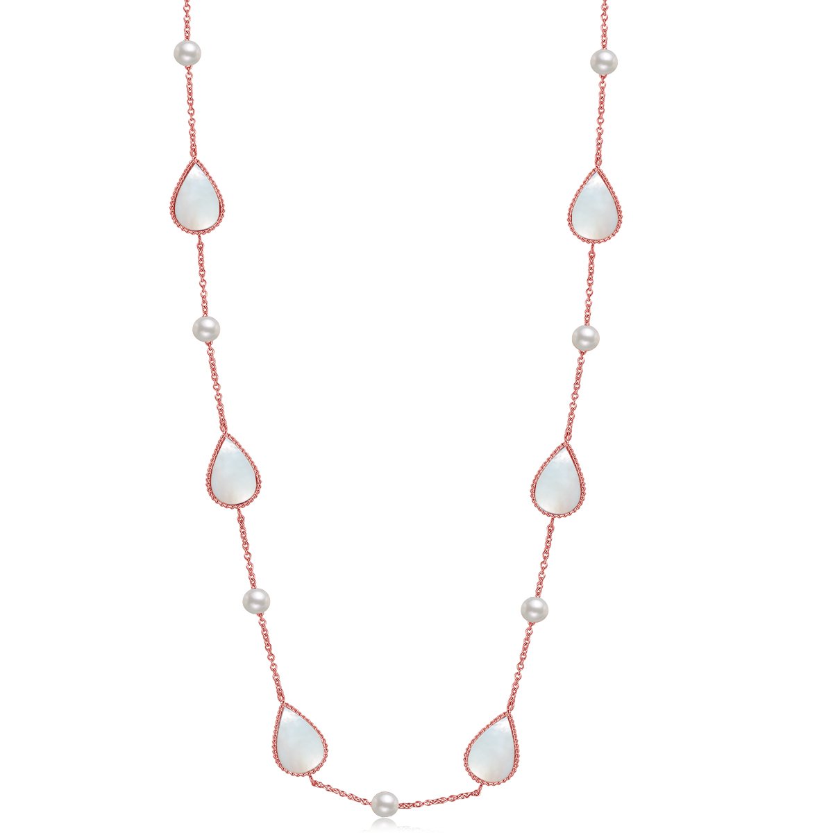 Drop / Set Pearl Rose Gold