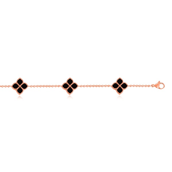 Joory / Choker Necklace Black Rose Gold