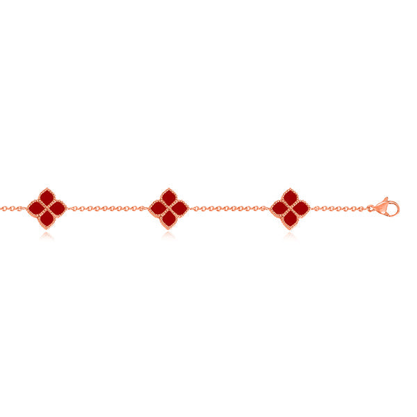 Joory / Choker Necklace Red Rose Gold