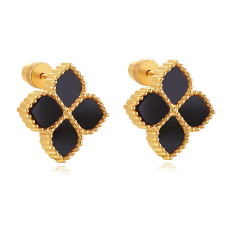 Joory / Earrings Black Gold - MINIMALIST