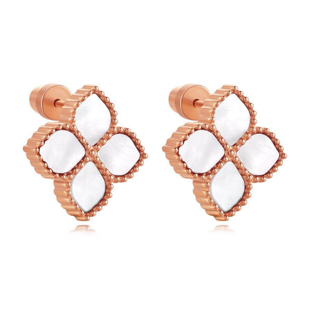 Joory / Earrings Pearl Rose Gold - MINIMALIST