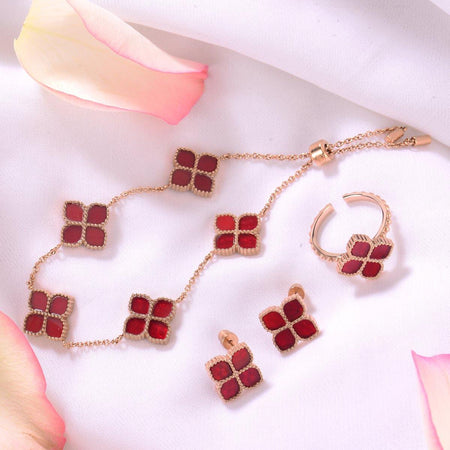 Joory / Bracelet Red Rose Gold - MINIMALIST