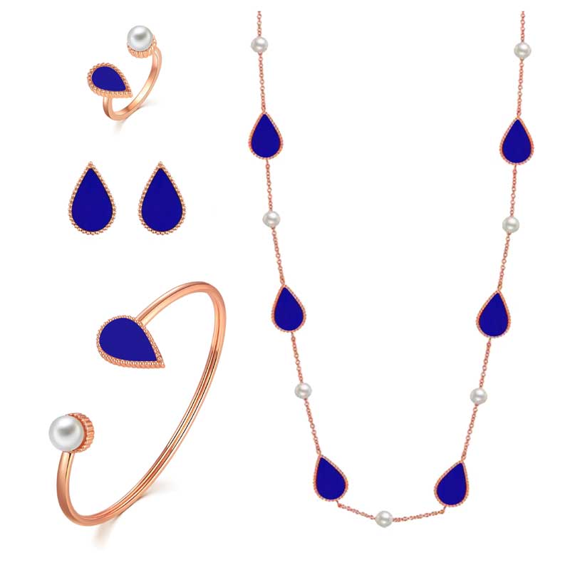 Sapphire Drop / Rose Gold
