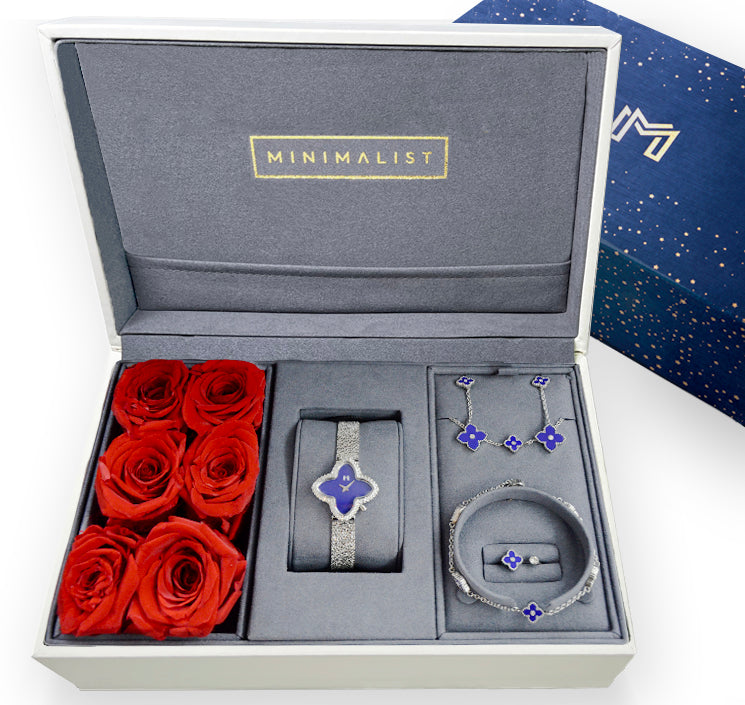 Flower Box / Shaima And Mini Joory Silver Blue