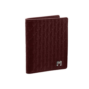 Camel Leather Burgundy / Silver