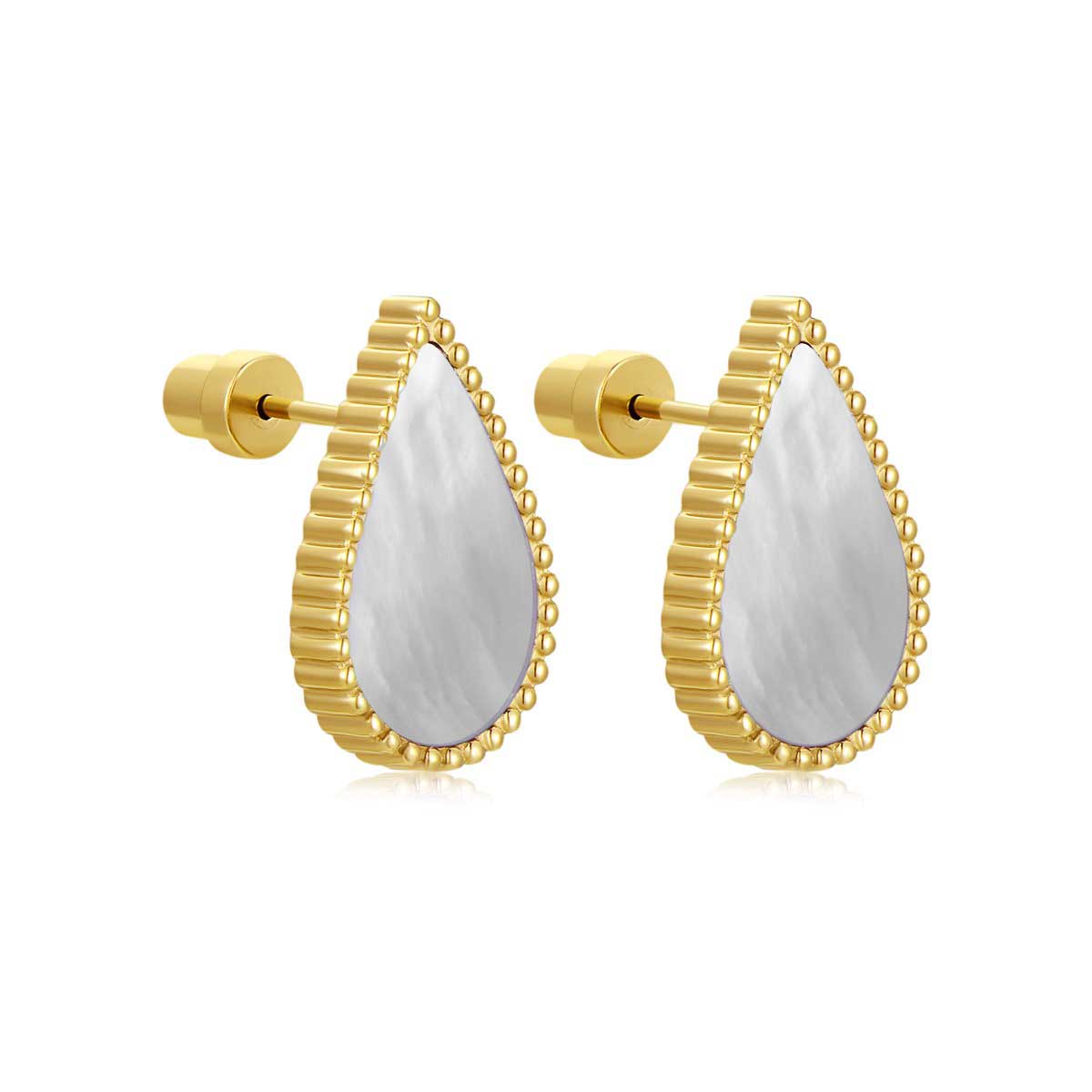 Pearl Drop / Earrings Gold