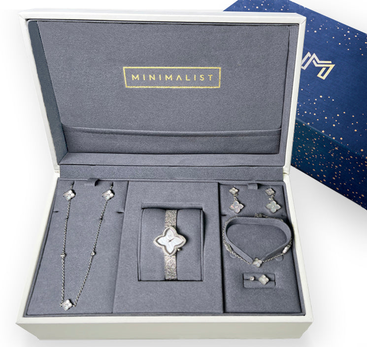 Alia / Mini Joory Pearl Silver - Gift Set