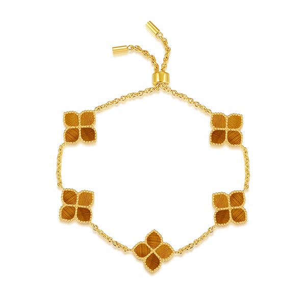Joory / Bracelet Tiger Eye Gold