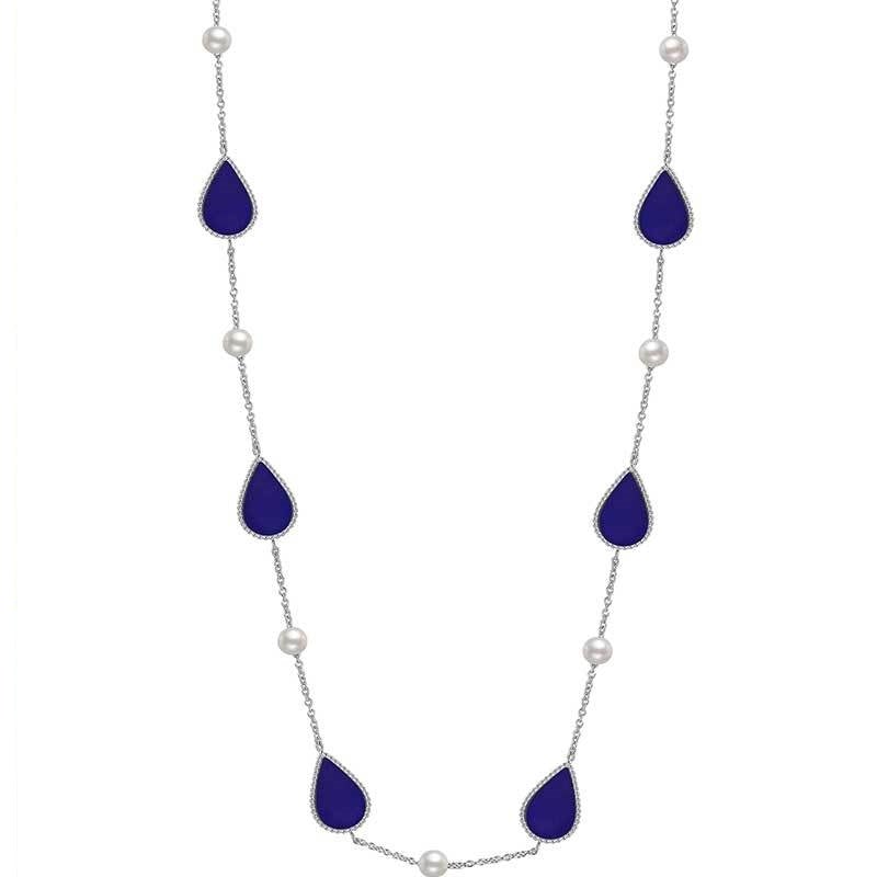 Sapphire Drop / Necklace Silver