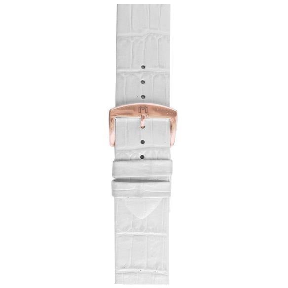 ALMAS Strap / White Leather Strap 18mm - MINIMALIST