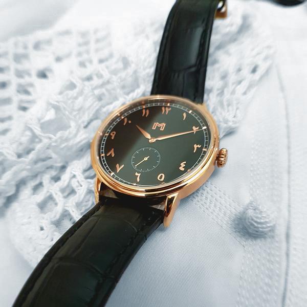 Rose Gold / Black Leather - minimalistae